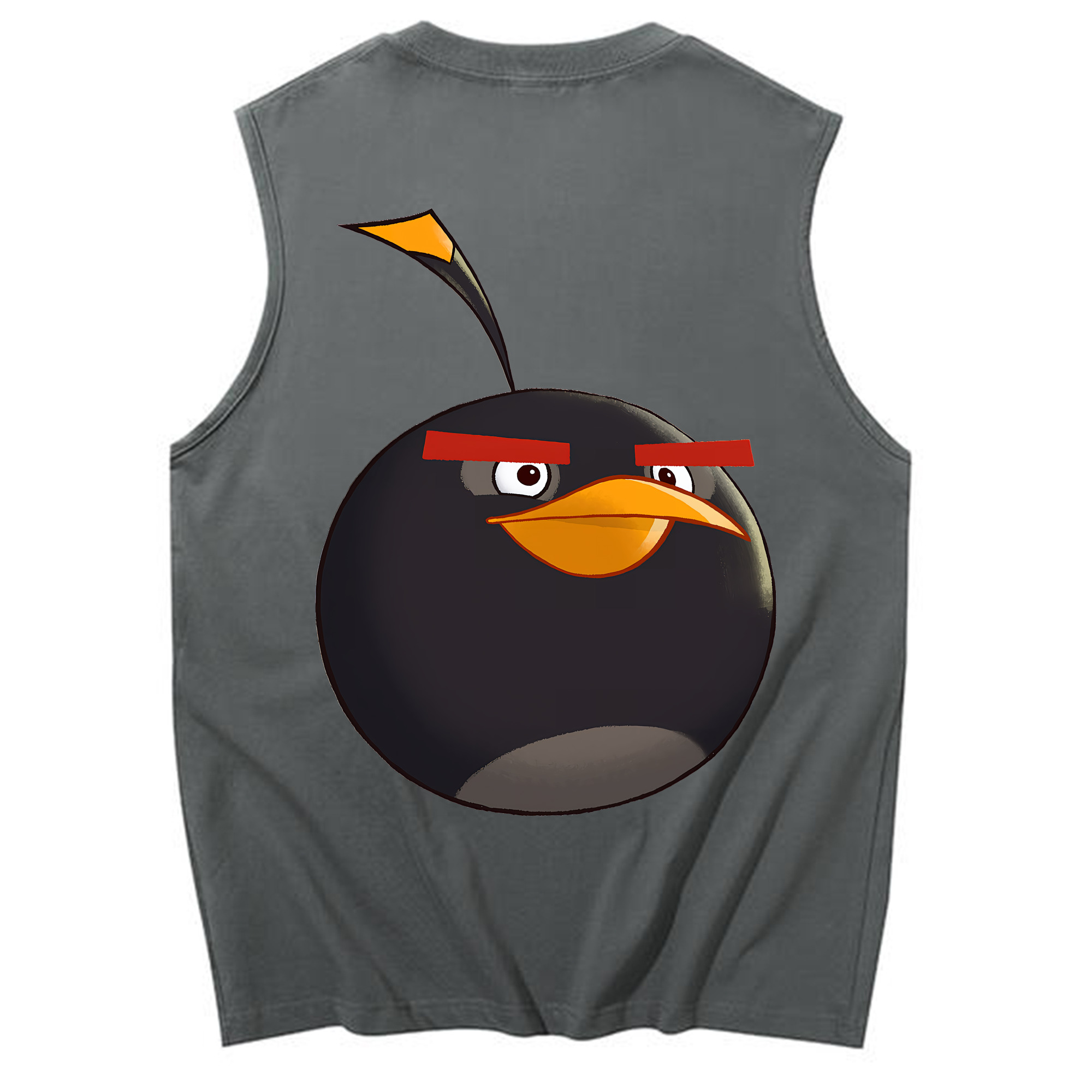 （画像用） Angry Birds アングリーバード コットン100％タンクトップ（背面プリント）